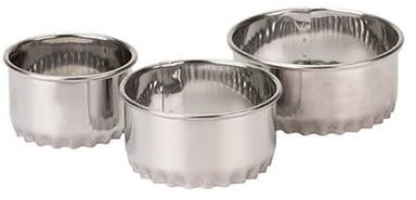 Just The Thing Stainless Steel Fluted Cookie Cutters 3 Pack