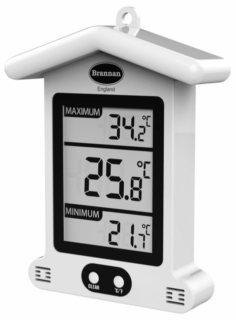 Brannan Digital Thermometer White