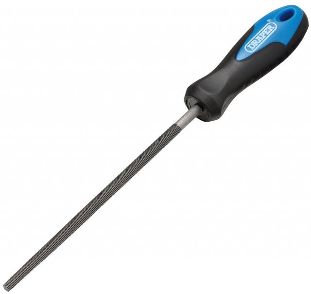 Draper Draper Soft Grip Engineers Round File & Handle 150mm
