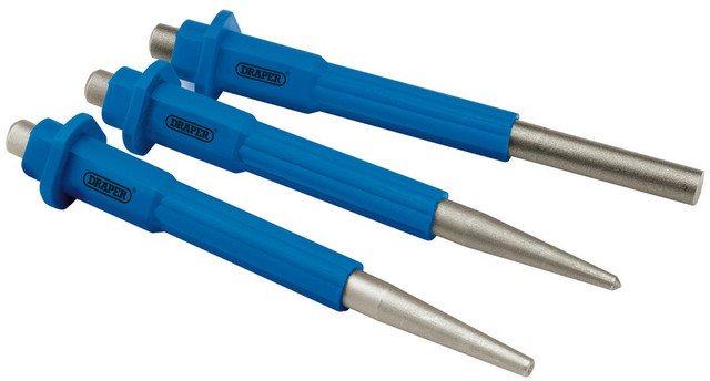 Draper Draper Nailset, Centre Punch & Pin Punch Set 3 Piece