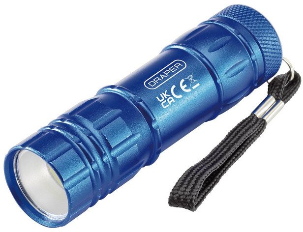 Draper Draper COB LED Aluminium Hand Torch 85 Lumens
