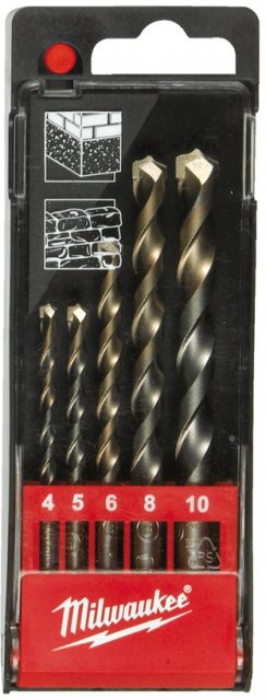 MILWAUKE Milwaukee Hammer Drill Bit Set 5 Piece
