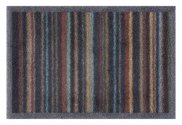 Turtle Mat Striped Doormat Charcoal