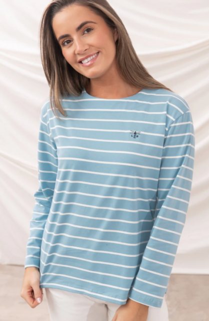 Lighthouse   Lighthouse Causeway Breton Top Marine Blue Stripe