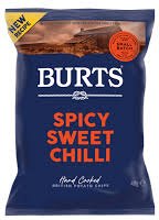 Burts Sweet Chilli Crisps 40g 20 Pack