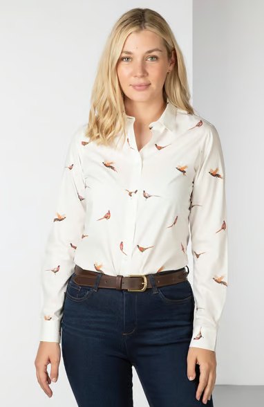 Rydale Rydale Wistow Pheasant Print Shirt
