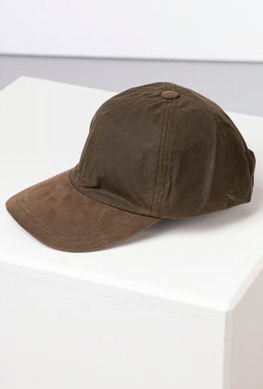Rydale Rydale Waxed Baseball Cap With Nubuck Peak