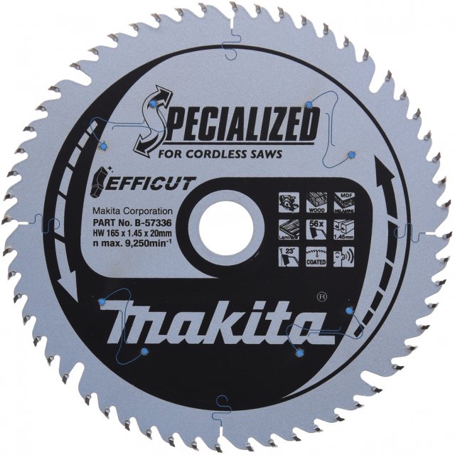 Makita Makita Efficut TCT Circular Saw Blade 165mm x 20mm 56T