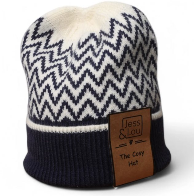 Jess & Lou Cosy Herringbone Beanie Hat