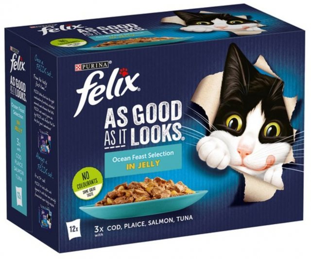 Felix  Felix As Good As It Looks Ocean Selection In Jelly 12 x 85g