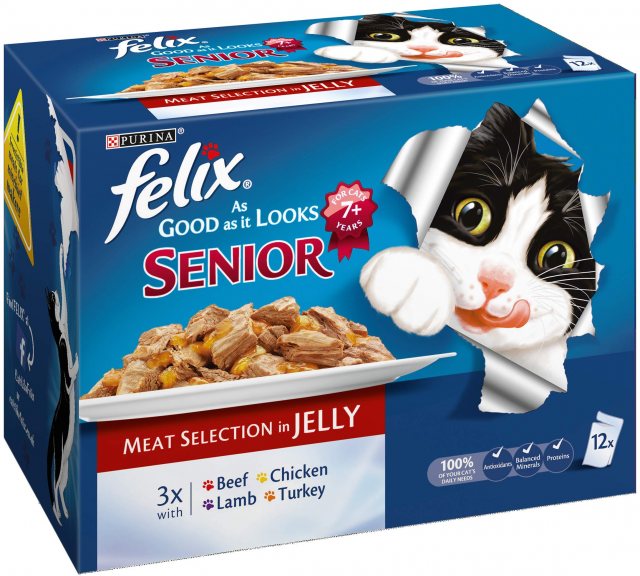 Felix  Felix As Good As It Looks Senior Meat Selection 12 x 85g