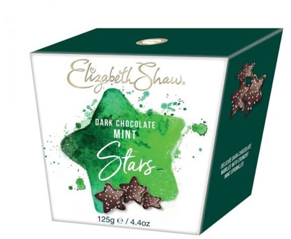 Elizabeth Shaw Dark Chocolate Mint Stars 125g