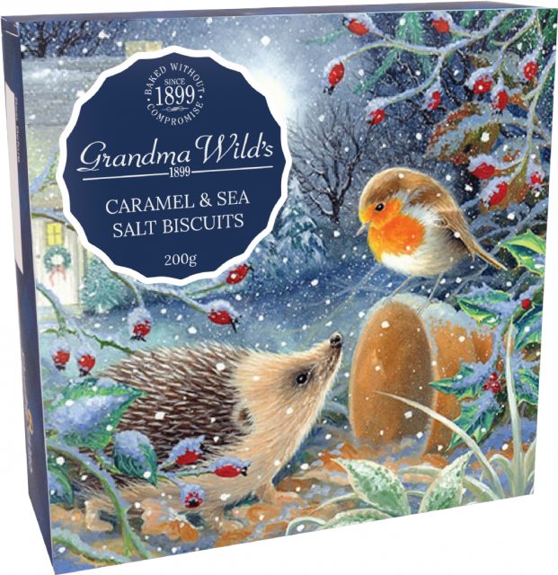 Grandma Wild's Hedgehog Caramel Sea Salt Biscuits 200g