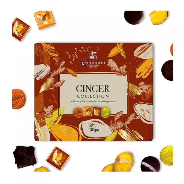 Whitakers Dark Chocolate Ginger Collection 165g