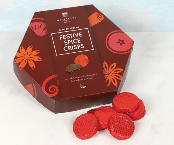 Whitakers Festive Spice Chocolate Crisps 165g