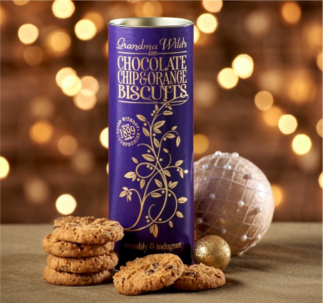 Grandma Wild's Ornate Chocolate Chip & Orange Biscuits 150g