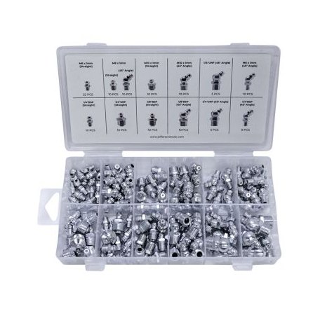 Jefferson Tools Jefferson Grease Nipple Assortment 130 Piece
