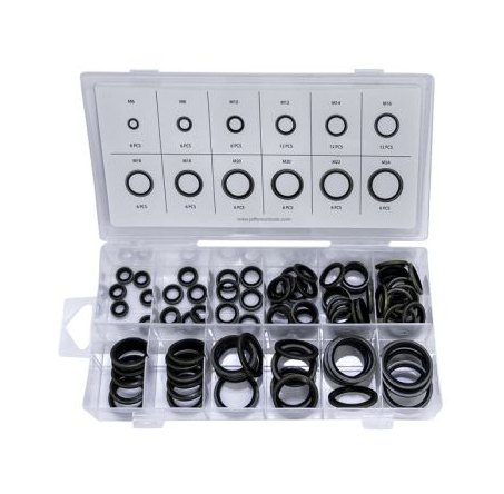 Jefferson Tools Jefferson Dowty Seal Metric Assortment 90 Piece