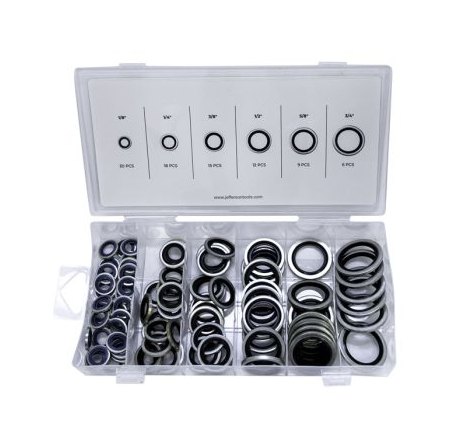 Jefferson Tools Jefferson Dowty Seal Imperial Assortment 90 Piece