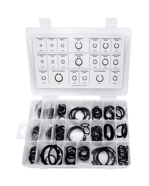 Jefferson Tools Jefferson Internal/Externa Circlip Metric Assortment 200 Piece