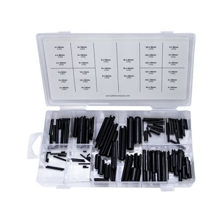 Jefferson Tools Jefferson Roll Pin Metric Set 120 Piece