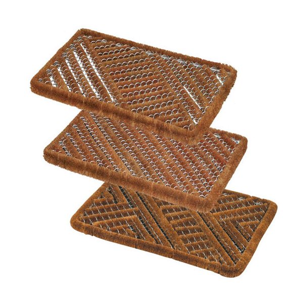 Boston Brush Scraper Doormat 39 x 59cm Assorted