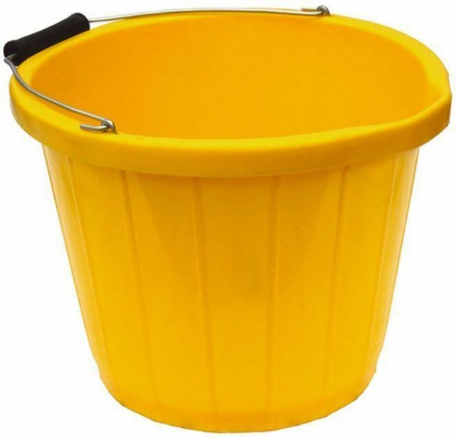 Heavy Duty Bucket Yellow 3 Gallon