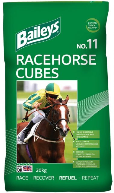 Baileys Horse Feeds Baileys No 11 Racehorse Cubes 20kg