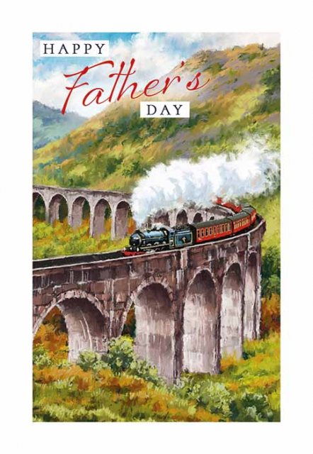Father's Day Steam Train Card