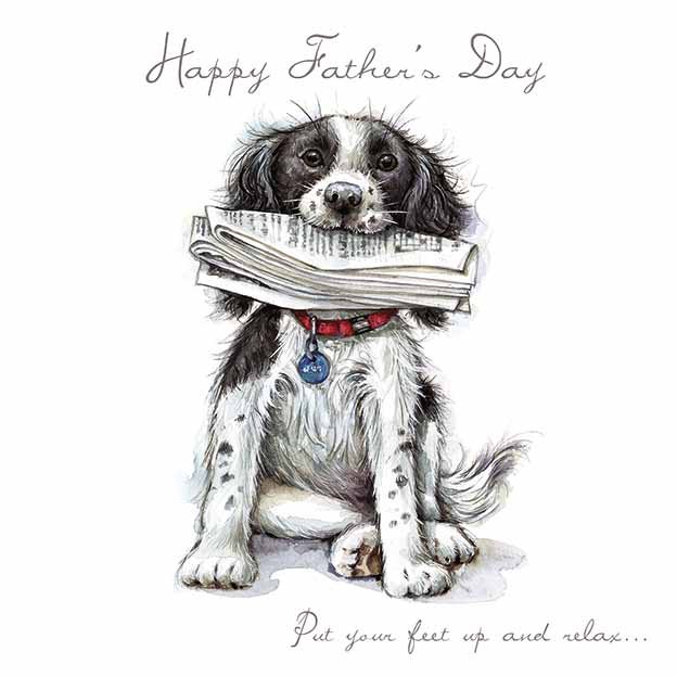 Father's Day Dog & Newspaper Card