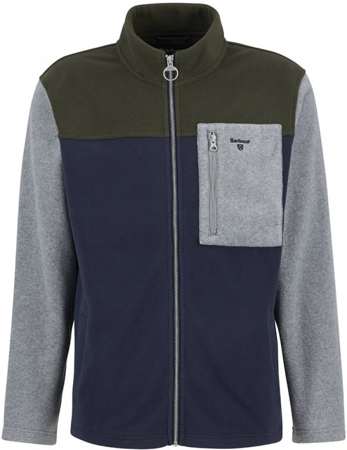 Barbour Barbour Colourblock Full Zip Fleece Navy