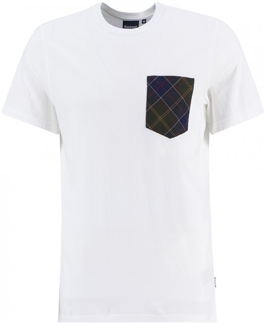 Barbour Barbour Arnside Tartan Pocket T-Shirt White