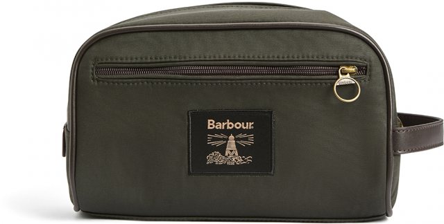 Barbour Barbour Wax Washbag Olive/Beacon