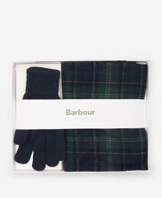 Barbour Barbour Tartan Scarf & Glove Gift Set