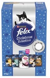 Felix  Felix Christmas Festive Flavours Cat Treat Selection Box 275g