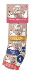 Cupid & Comet Christmas Dinner Cat Treat Stocking