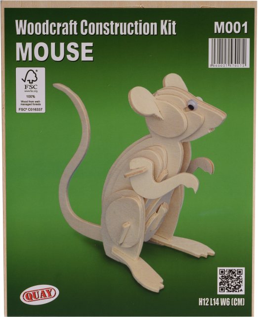 Quay Mouse Wooden Craft Kit