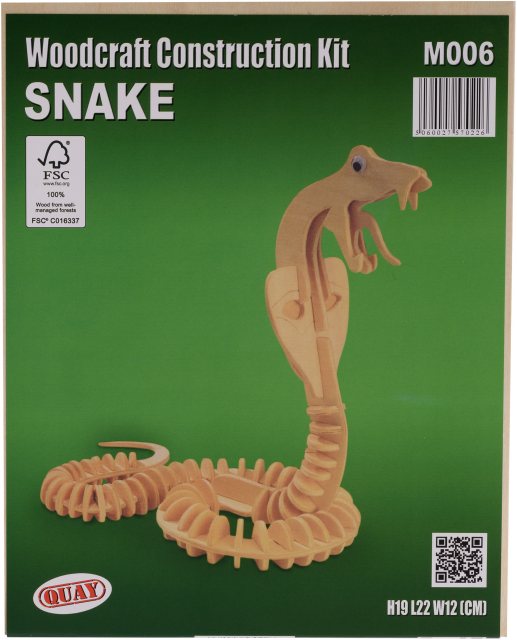 Quay Snake Wooden Craft Kit