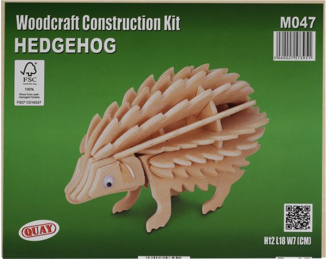 Quay Hedgehog Wooden Craft Kit