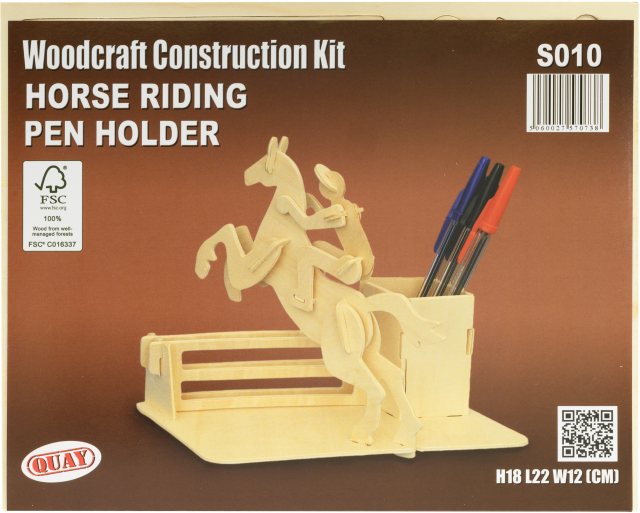 Quay Horse Pen Holder Wooden Craft Kit