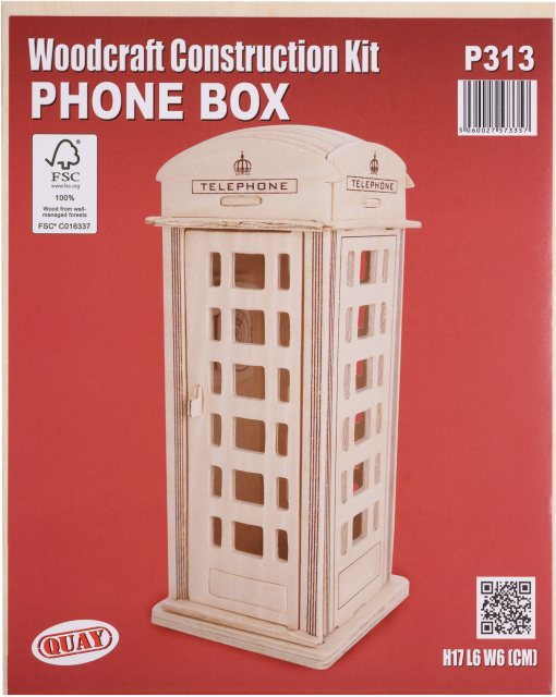 Quay Phone Box Wooden Craft Kit