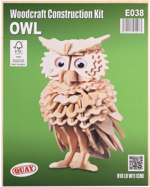 Quay Owl Wooden Craft Kit