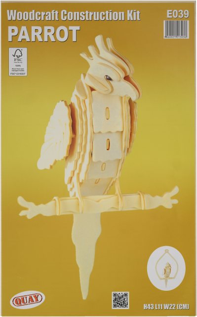 Quay Parrot Wooden Craft Kit