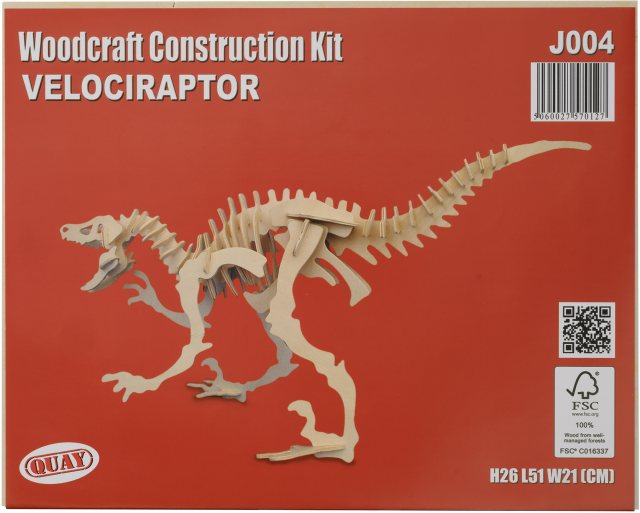 Quay Velociraptor Wooden Craft Kit