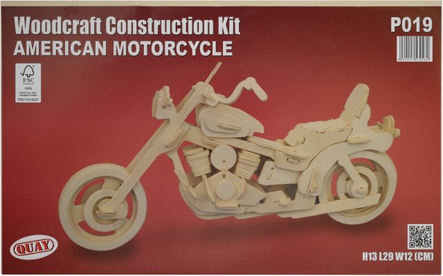 Quay American Motorcycle Wooden Craft Kit