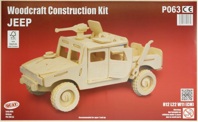 Quay Jeep Wooden Craft Kit