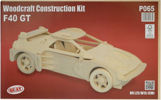 Quay F40 GT Wooden Craft Kit