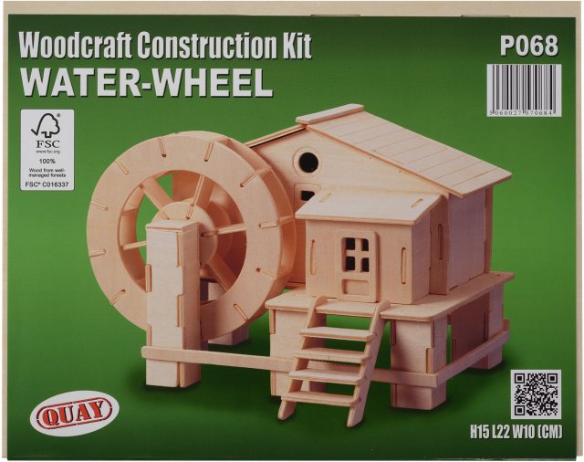 Quay Water Wheel Wooden Craft Kit