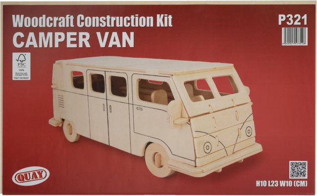 Quay Camper Van Wooden Craft Kit