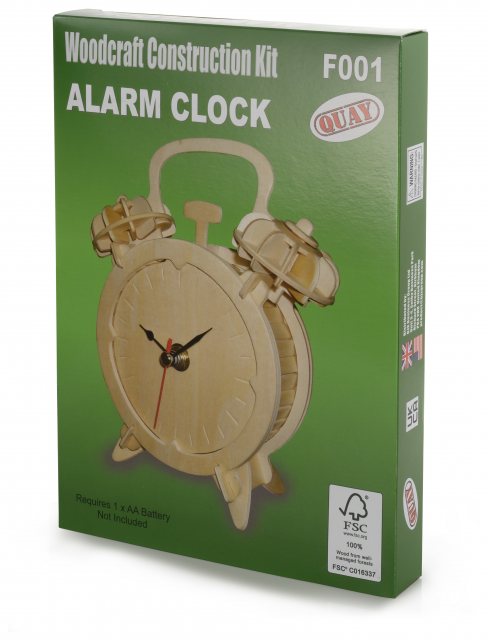 Quay Alarm Clock Wooden Craft Kit